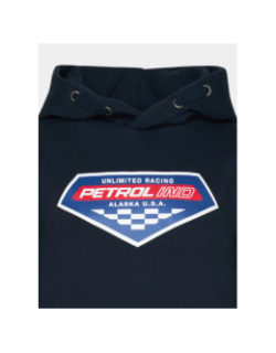 Sweat à capuche racing bleu marine homme - Petrol Industries