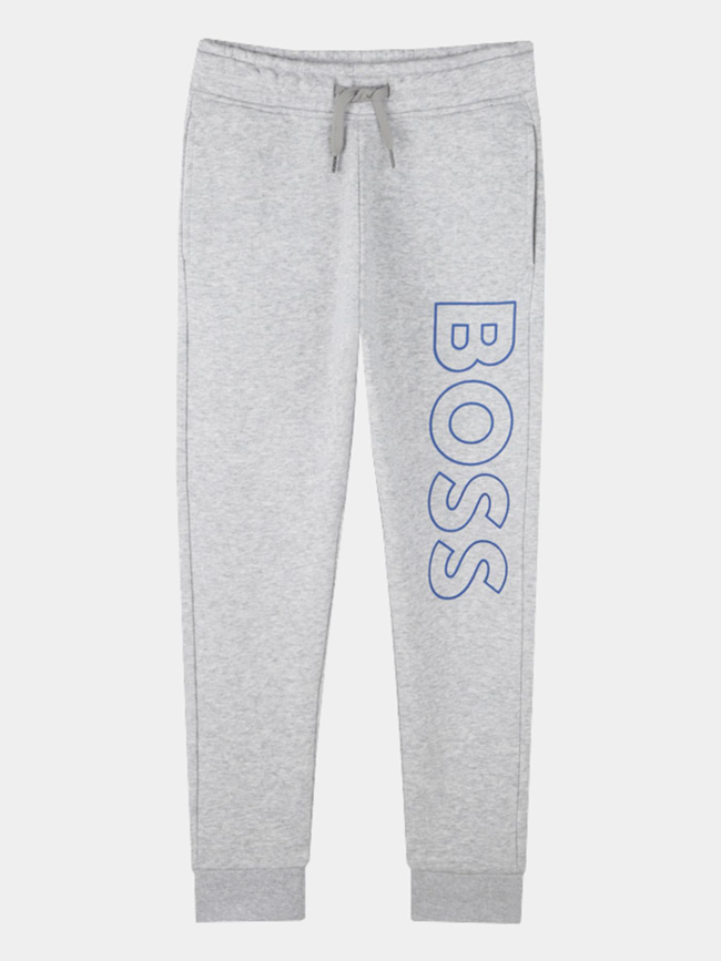 Pantalon de jogging logo vertical gris ado - Boss