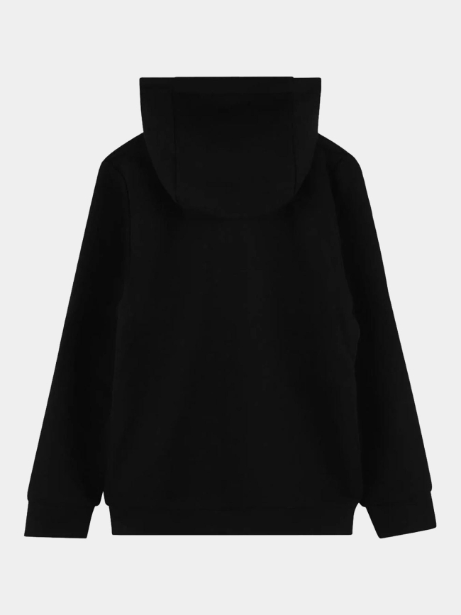 Sweat zippé a capuche logo vertical noir enfant - Boss