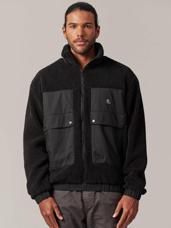 Veste sherpa cosmo noir homme - Deeluxe