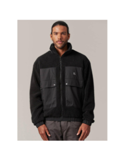 Veste sherpa cosmo noir homme - Deeluxe