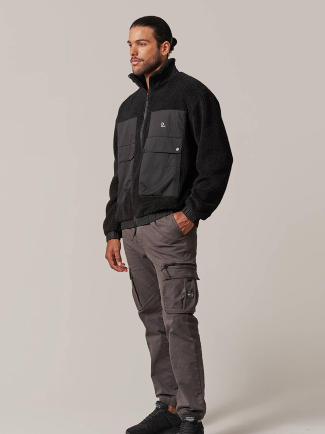 Veste sherpa cosmo noir homme - Deeluxe