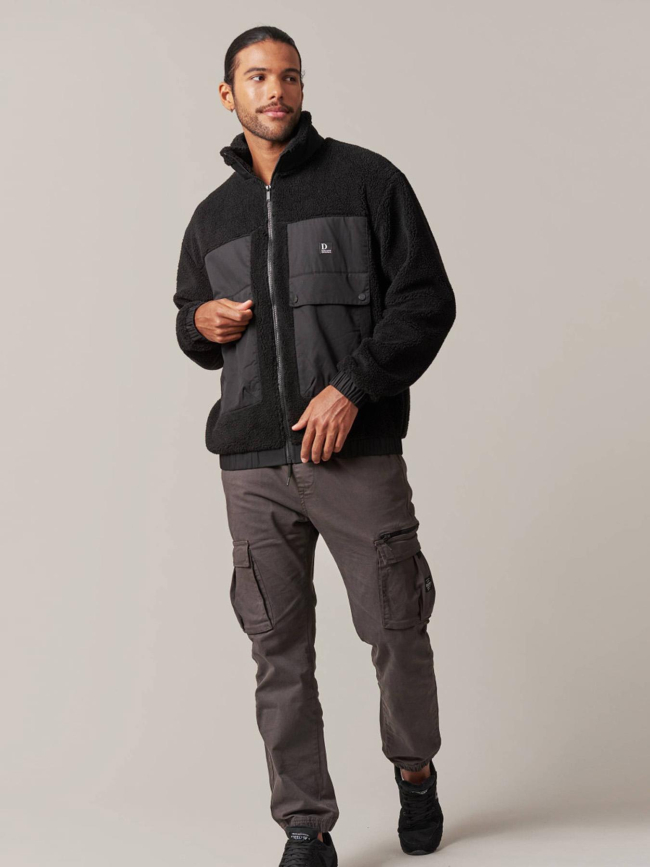 Veste sherpa cosmo noir homme - Deeluxe