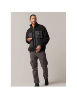 Veste sherpa cosmo noir homme - Deeluxe