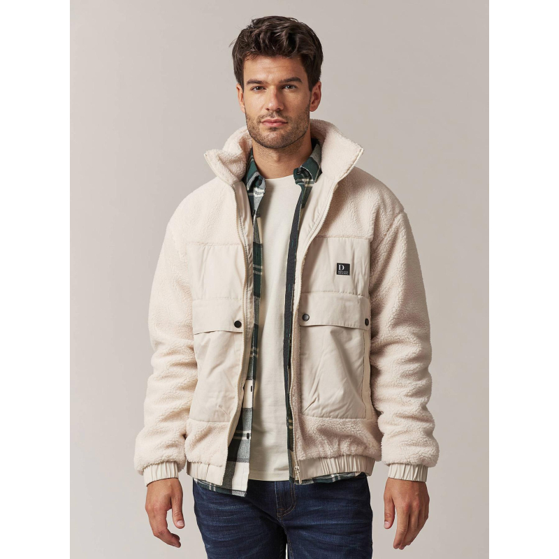 Veste sherpa cosmo blanc homme - Deeluxe