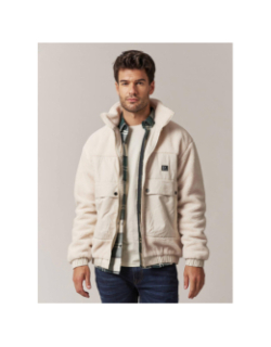 Veste sherpa cosmo blanc homme - Deeluxe