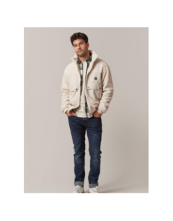 Veste sherpa cosmo blanc homme - Deeluxe