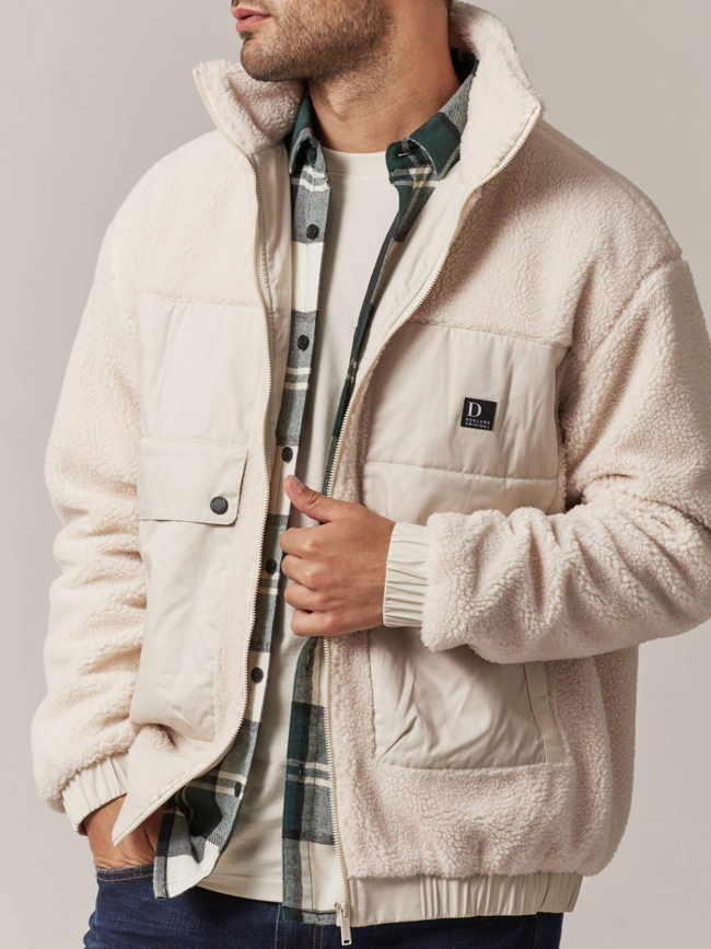 Veste sherpa cosmo blanc homme - Deeluxe