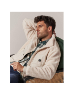 Veste sherpa cosmo blanc homme - Deeluxe