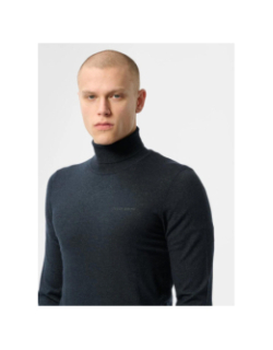 Pull col roulé marick bleu marine homme - Teddy Smith