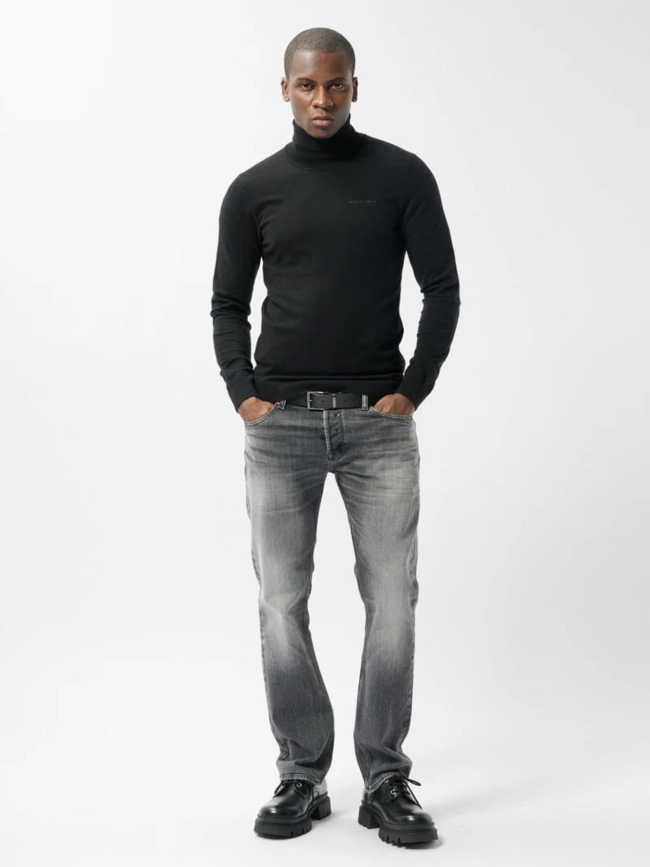 Pull col roulé marick noir homme - Teddy Smith