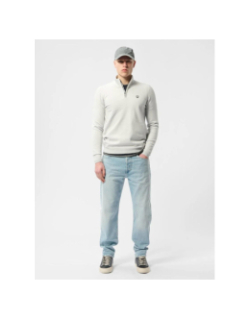 Pull col zippé marty gris homme - Teddy Smith