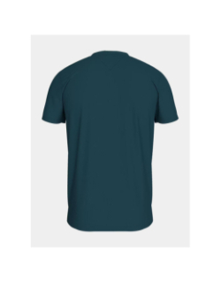 T-shirt ajusté logo badge turquoise homme - Tommy Jeans