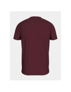 T-shirt ajusté logo badge bordeaux homme - Tommy Jeans