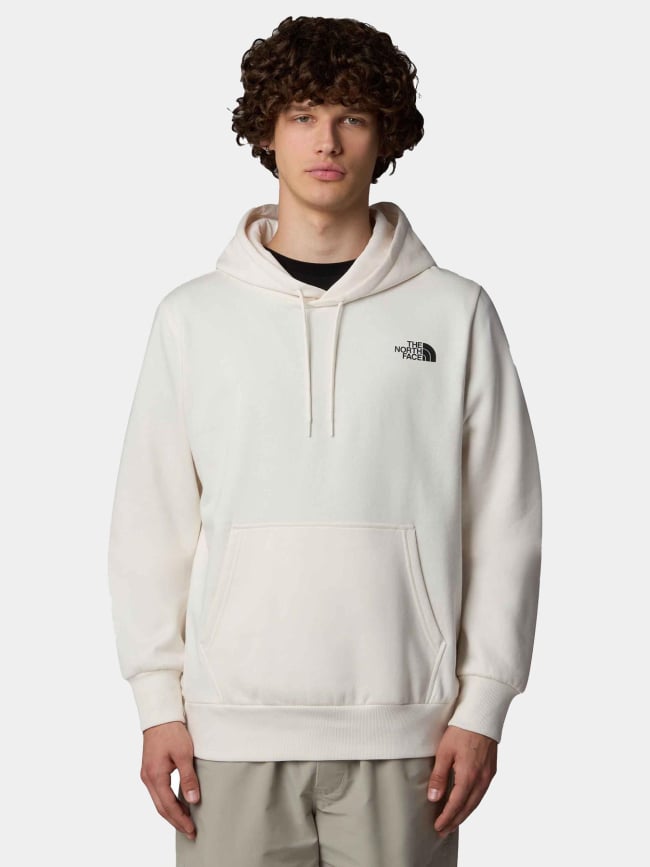 Sweat à capuche logo beige homme - The North Face