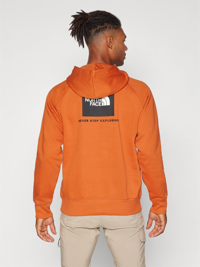 Sweat à capuche raglan redbox orange homme - The North Face