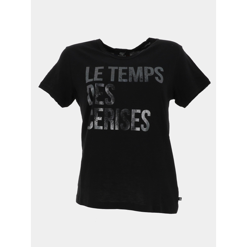 T-shirt à manches courtes luciusgi noir fille - Le Temps Des Cerises