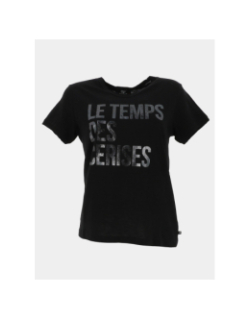 T-shirt à manches courtes luciusgi noir fille - Le Temps Des Cerises