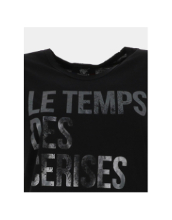 T-shirt à manches courtes luciusgi noir fille - Le Temps Des Cerises