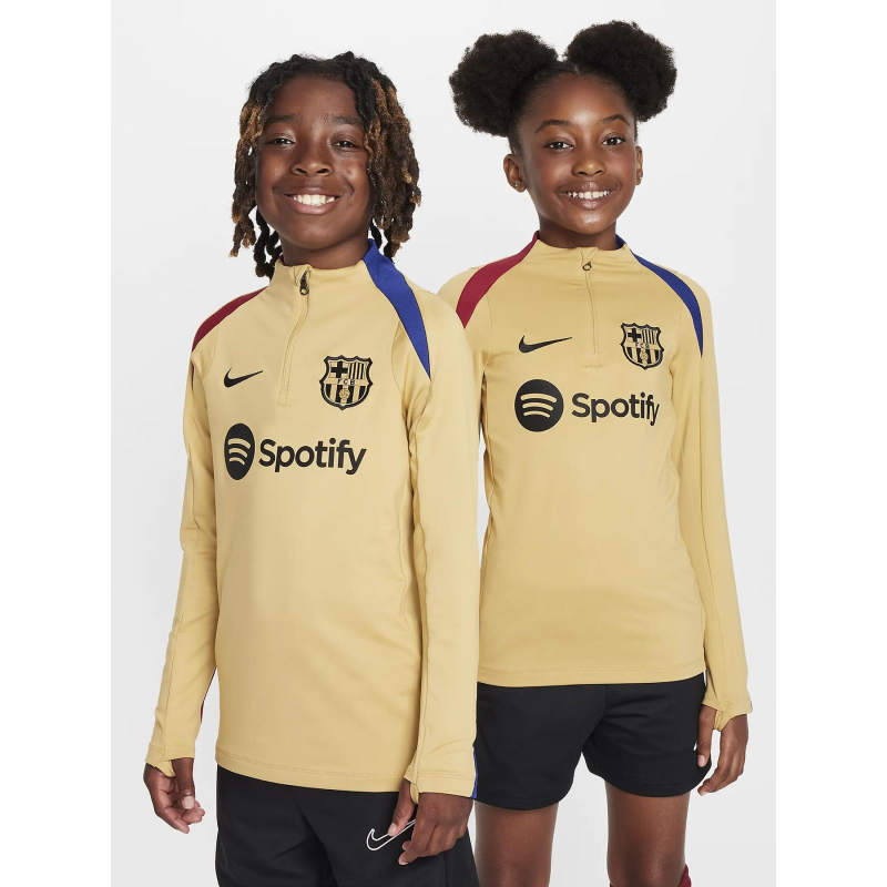 Haut d'entrainement de football fcb strike doré enfant - Nike