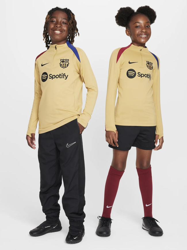 Haut d'entrainement de football fcb strike doré enfant - Nike