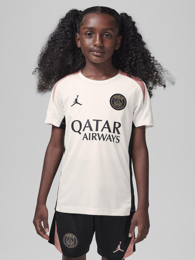 Maillot de football strike 3e tenue psg beige enfant - Nike