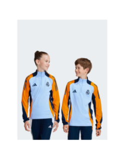 Haut d'entrainement foot real madrid 24/25 bleu enfant - Adidas