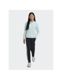 Ensemble sweat zippé et jogging bleu fille - Adidas