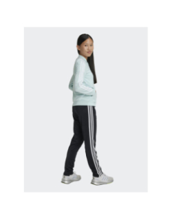 Ensemble sweat zippé et jogging bleu fille - Adidas