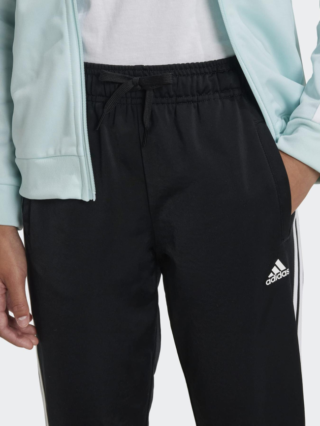 Ensemble sweat zippé et jogging bleu fille - Adidas