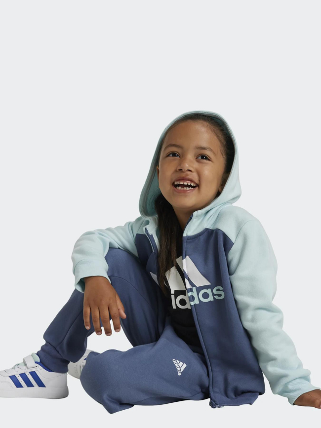 Ensemble de survêtement logo bleu enfant - Adidas