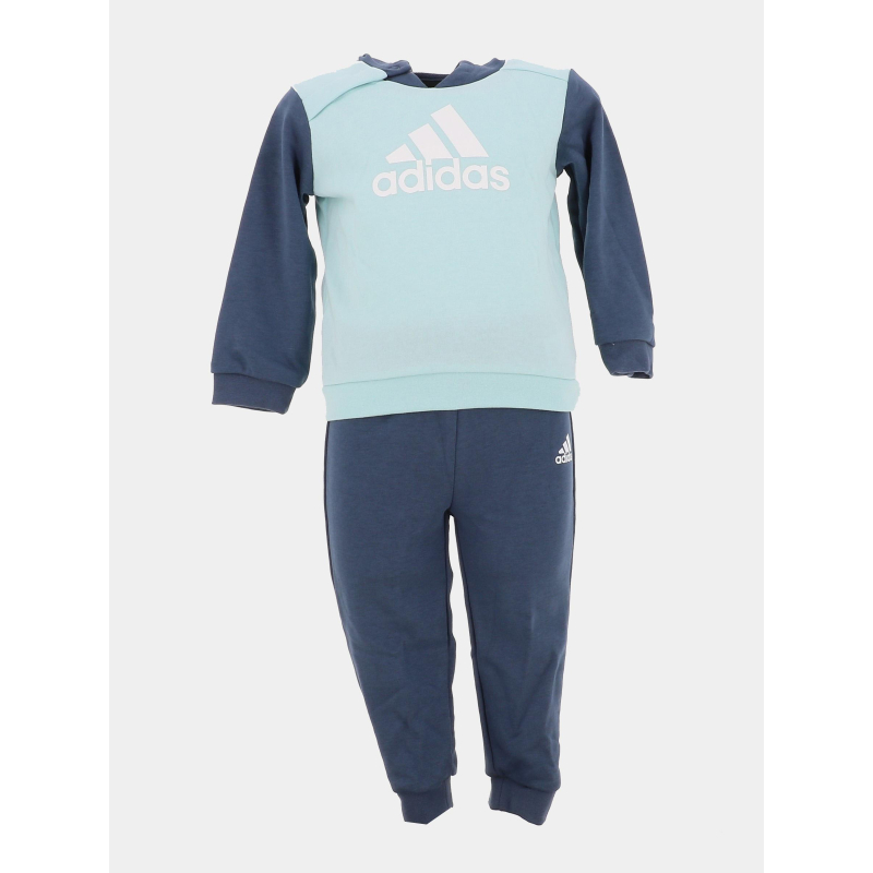 Ensemble sweat à capuche et jogging bleu bébé - Adidas