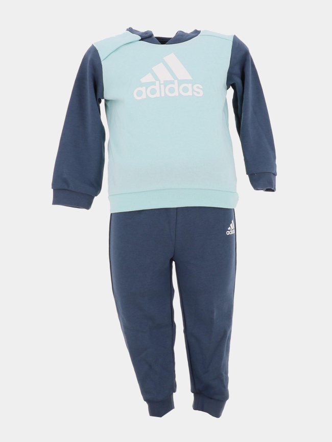 Ensemble sweat à capuche et jogging bleu bébé - Adidas