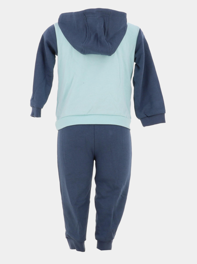 Ensemble sweat à capuche et jogging bleu bébé - Adidas