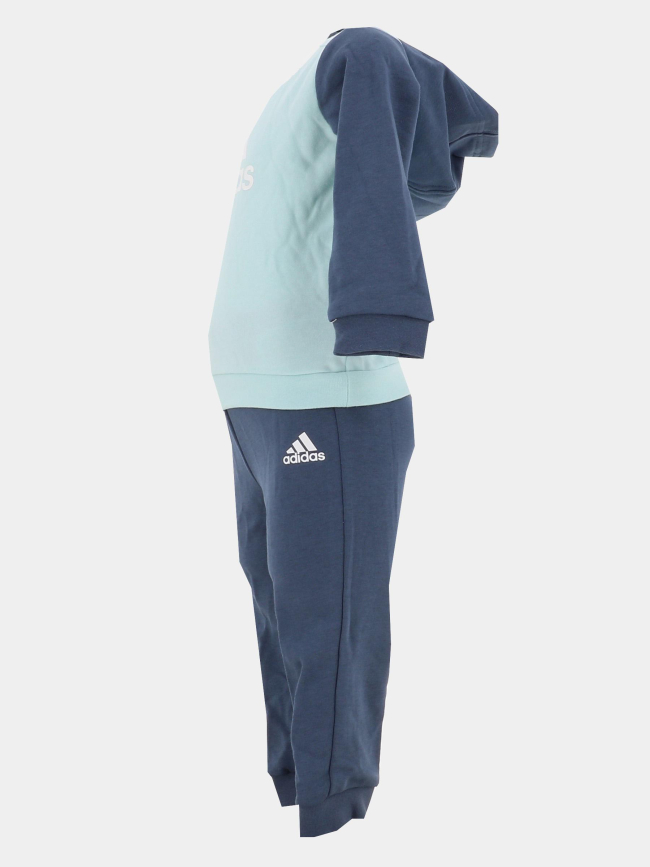 Ensemble sweat à capuche et jogging bleu bébé - Adidas