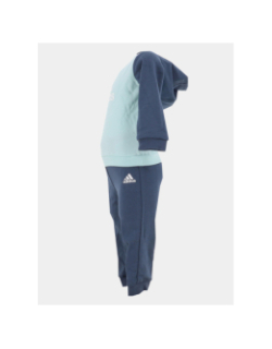 Ensemble sweat à capuche et jogging bleu bébé - Adidas