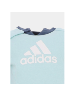 Ensemble sweat à capuche et jogging bleu bébé - Adidas