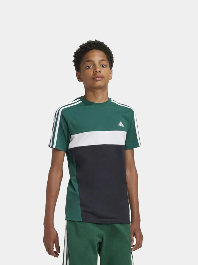 T-shirt à manches courtes 3s tib vert noir et blanc garçon - Adidas