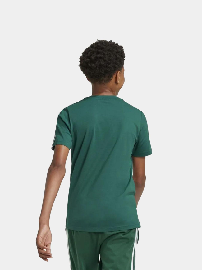 T-shirt à manches courtes 3s tib vert noir et blanc garçon - Adidas