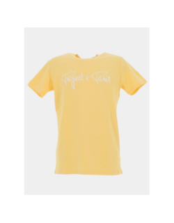 T-shirt logo brodé jaune homme - Project X Paris