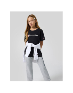 T-shirt à manches courtes crewneck logo noir enfant - Champion