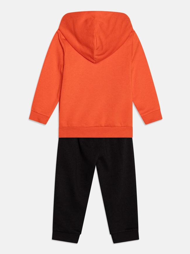 Ensemble sweat zippé et jogging orange et noir bébé - Champion