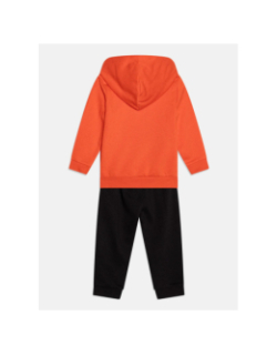 Ensemble sweat zippé et jogging orange et noir bébé - Champion