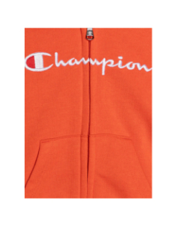 Ensemble sweat zippé et jogging orange et noir bébé - Champion