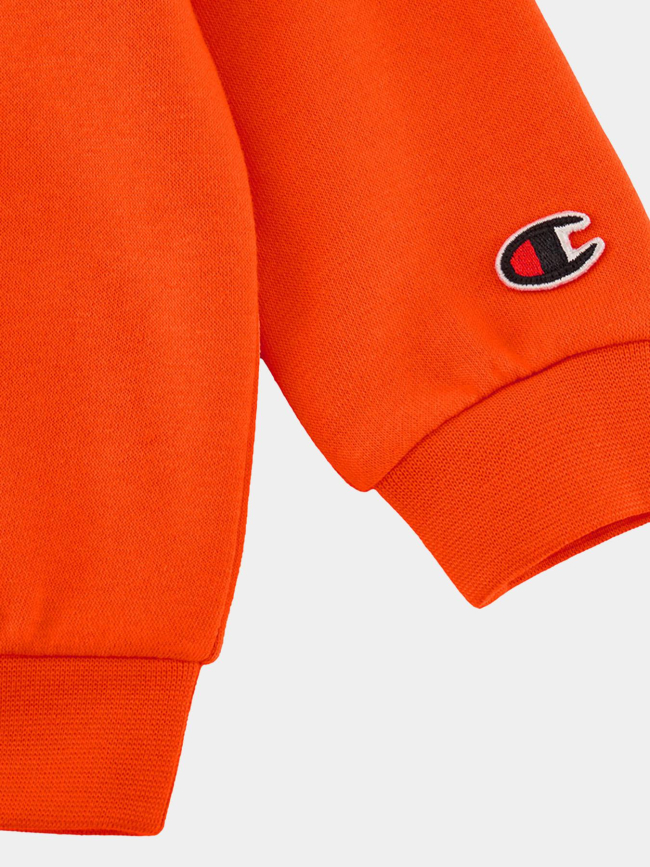 Ensemble sweat et jogging crewneck orange noir bébé - Champion