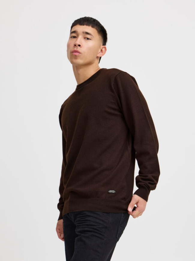 Pull uni bruton bordeaux homme - Blend