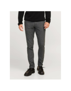 Pantalon chino slim fit jpstmarco gris homme - Jack & Jones