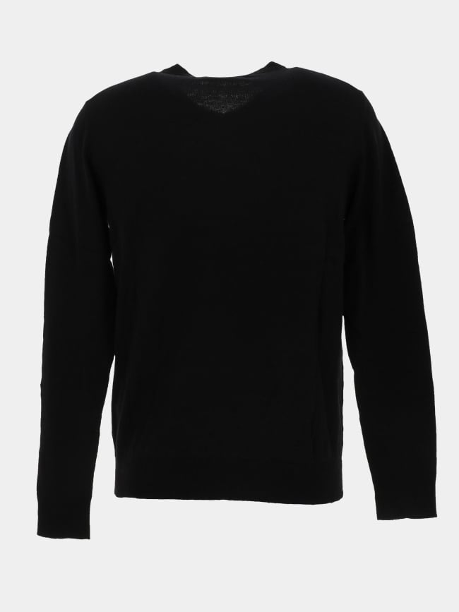 Pull col en v jprblurubber knit noir homme - Jack & Jones