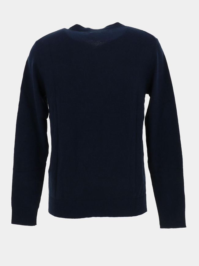 Pull col en v jprblurubber knit bleu marine homme - Jack & Jones