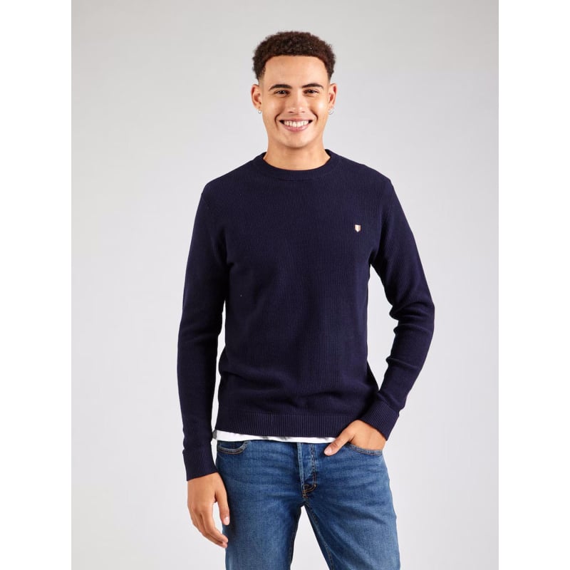 Pull Jprblurony knit crew neck bleu marine homme - Jack & Jones